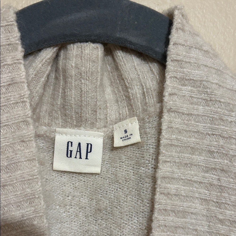 GAP Women's Light Gray Open Cardigan - Picture 2 of 10